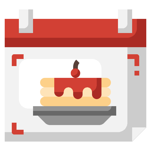 Pancake schedule calendar food and restaurant icon Pancake schedule calendar food and restaurant icon