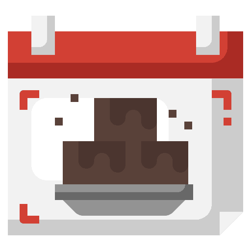 Brownie international day brownie event icon Brownie international day brownie event icon