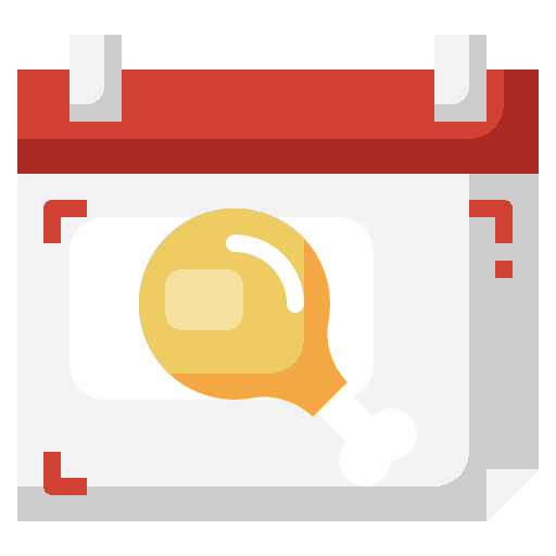 Chicken international day chicken time and date icon Chicken international day chicken time and date icon