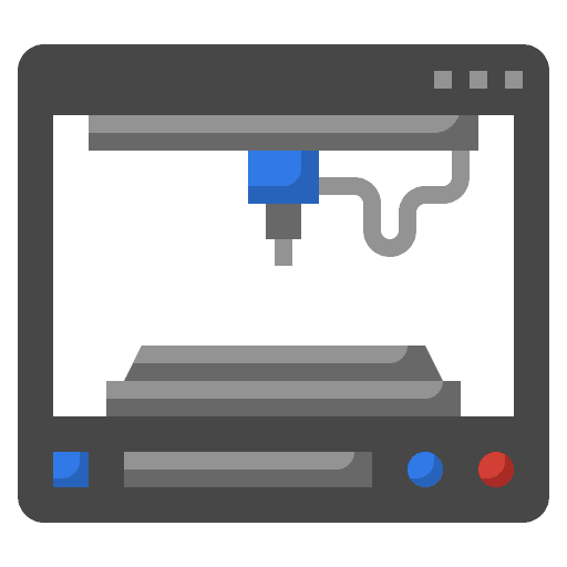 3d printer equipment 3d printer production icon