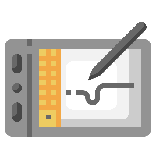 Graphic design drawing tablet graphic tablet art and design icon
