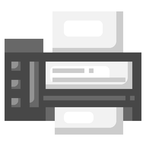 Printer technology electronics ink icon Printer technology electronics ink icon
