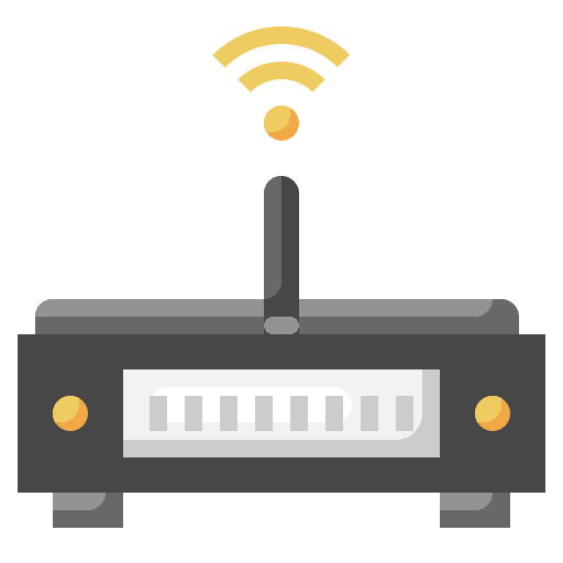 Router communications connectivity computer icon Router communications connectivity computer icon