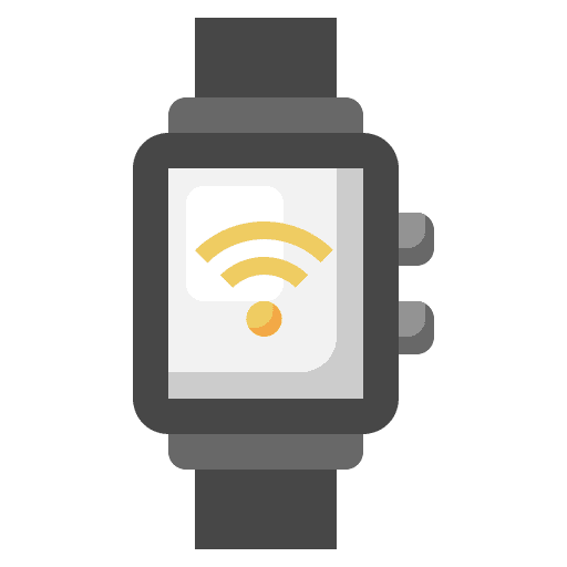 Smartwatch tracker wifi signal internet of things icon Smartwatch tracker wifi signal internet of things icon