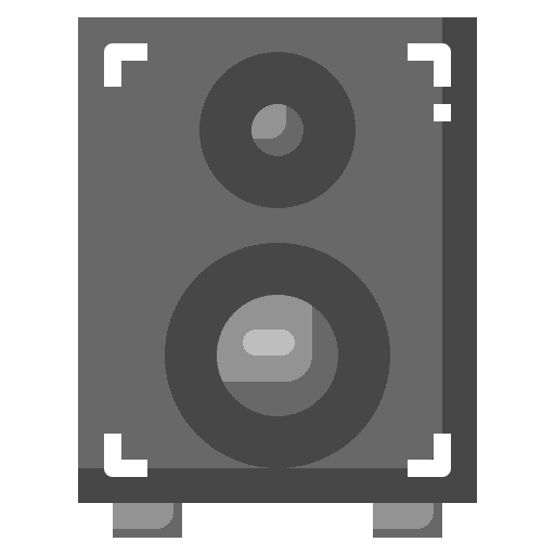 Speaker audio system woofer speaker icon Speaker audio system woofer speaker icon