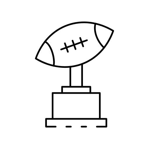 American football reward sports and competition medal icon