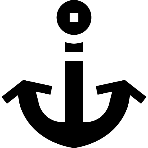 Anchor nautical boat transport icon