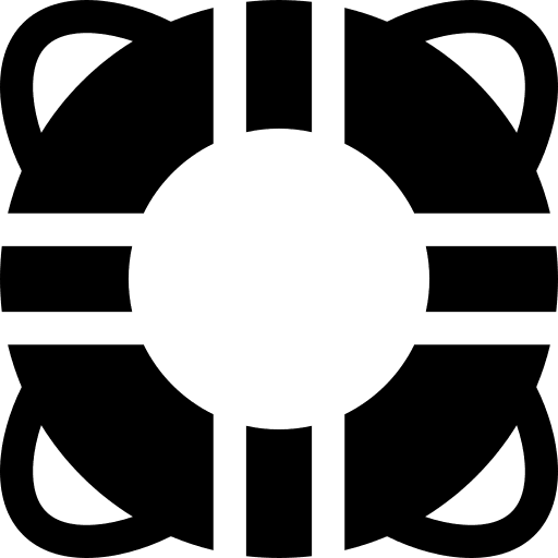 Lifesaver security floating lifeguard icon