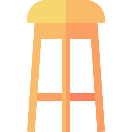 Stool furniture and household home decor stool icon Stool furniture and household home decor stool icon