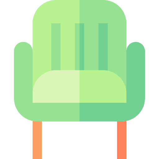 Chair interior furniture and household seat icon Chair interior furniture and household seat icon
