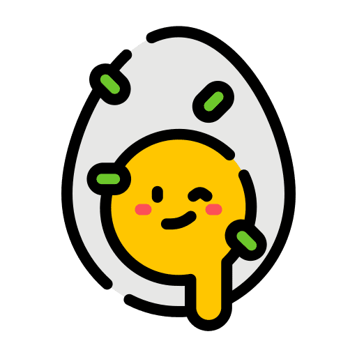 Boiled egg meal cute brunch icon Boiled egg meal cute brunch icon