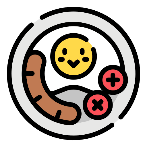 Breakfast meal breakfast sausages icon Breakfast meal breakfast sausages icon