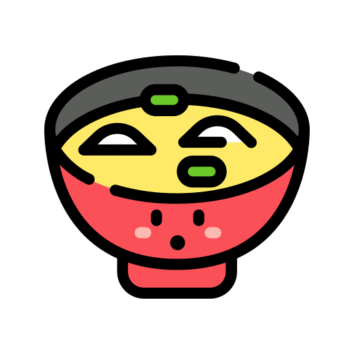 Miso face miso food icon