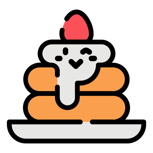 Pancakes food cute morning icon Pancakes food cute morning icon