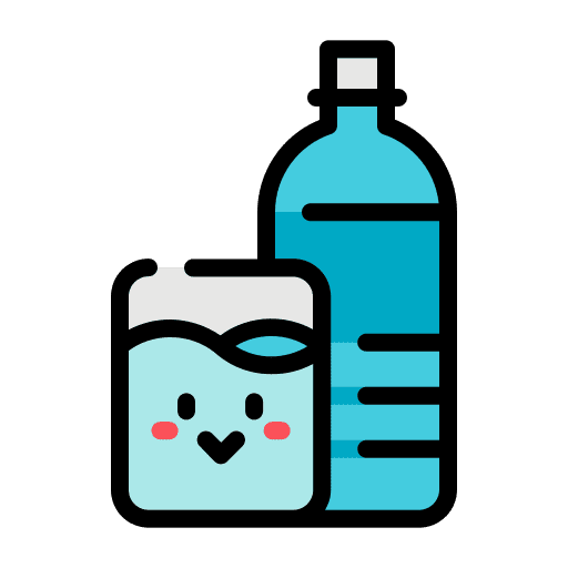 Water morning cute food and restaurant icon