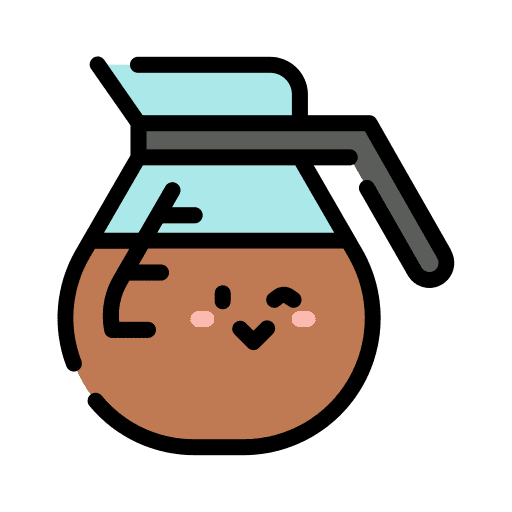 Coffee maker food and restaurant cute meal icon Coffee maker food and restaurant cute meal icon