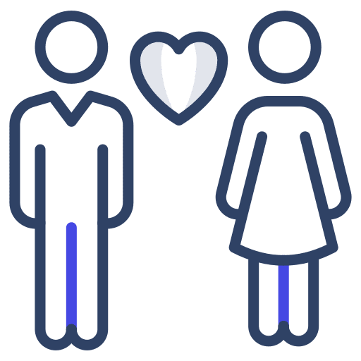 Relationship love and romance valentine romance icon