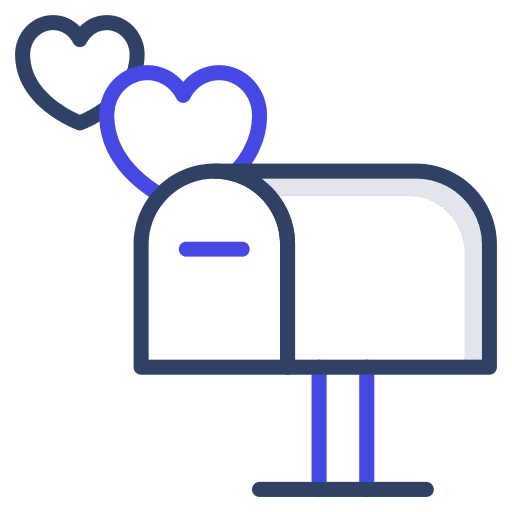 Mail box mailing mail box love and romance icon Mail box mailing mail box love and romance icon
