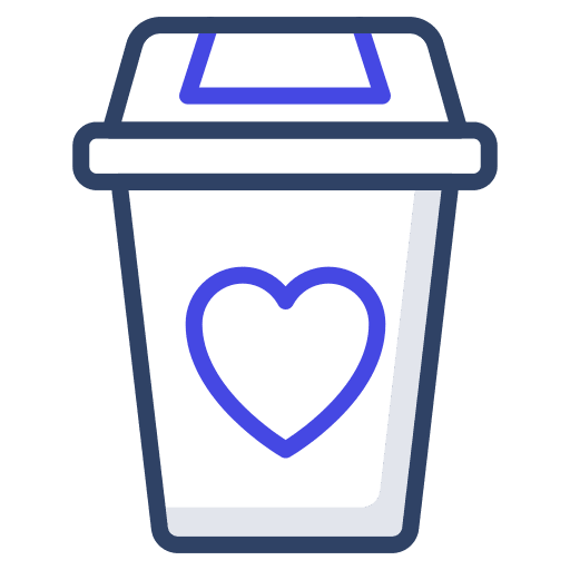 Dustbin heart rubbish trash icon Dustbin heart rubbish trash icon