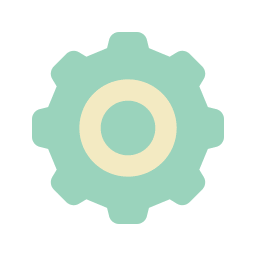 Setting gear cogwheel adjustment icon