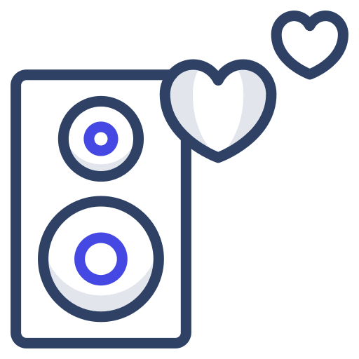 Woofer woofer love and romance electronics icon Woofer woofer love and romance electronics icon