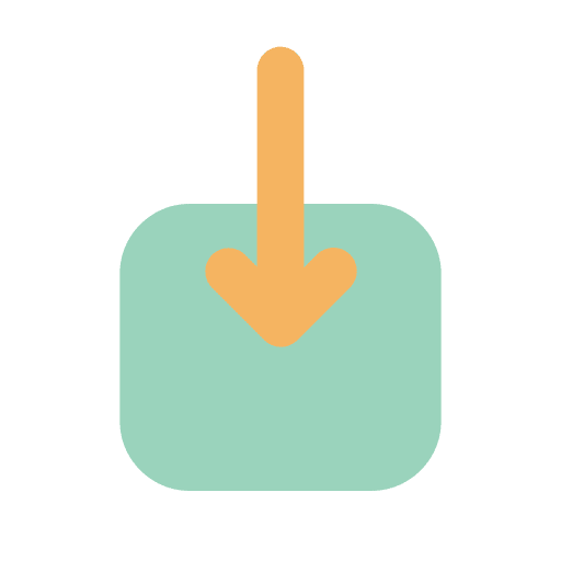 Download down arrow multimedia option inbox icon