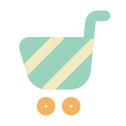 Shopping cart commerce and shopping interface purchase icon