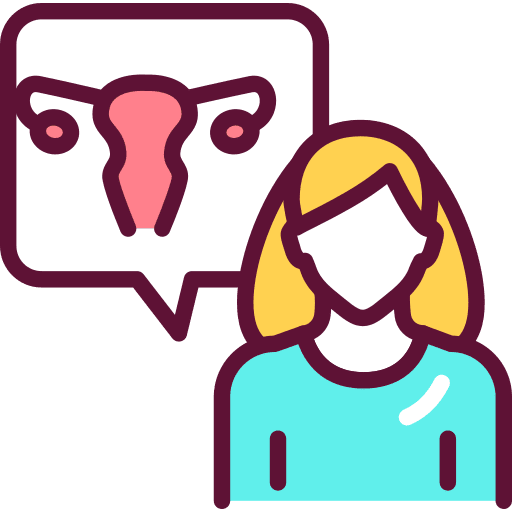 Gynecology doctor woman gynecologist icon