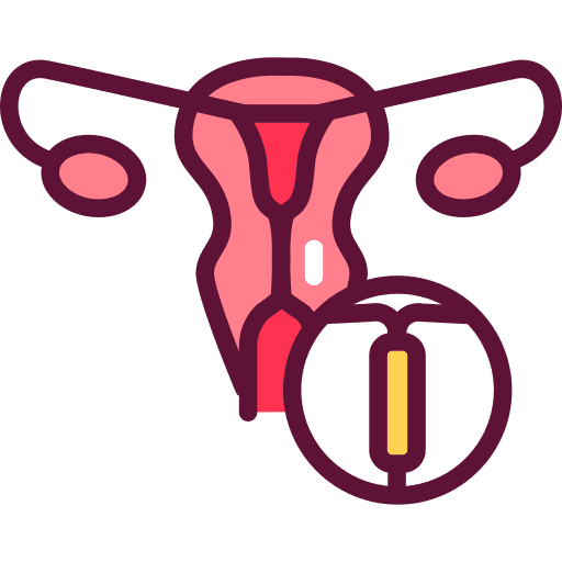 Gynecology female healthcare and medical spiral icon Gynecology female healthcare and medical spiral icon