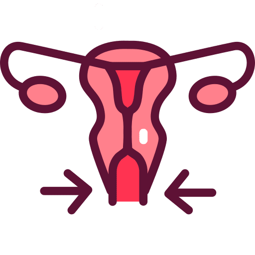 Gynecology operation healthcare and medical uterus icon