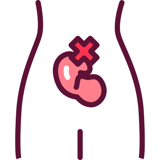 Gynecology reproductive system healthcare and medical gynecology icon