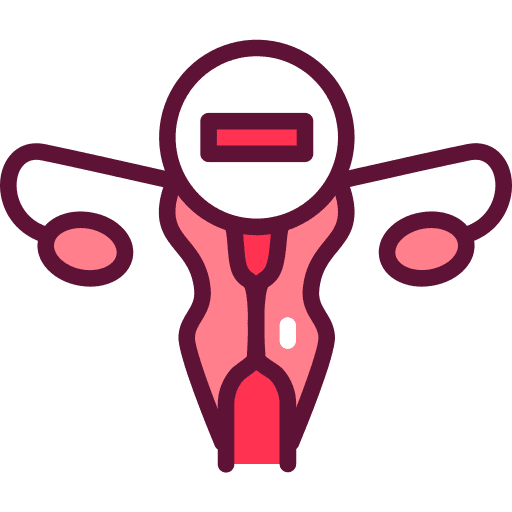Gynecology woman reproductive system uterus icon