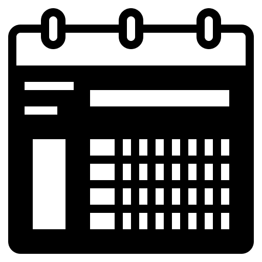 Calendar plan calendar planning icon