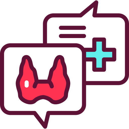 Endocrinology communications thyroid consultation icon Endocrinology communications thyroid consultation icon