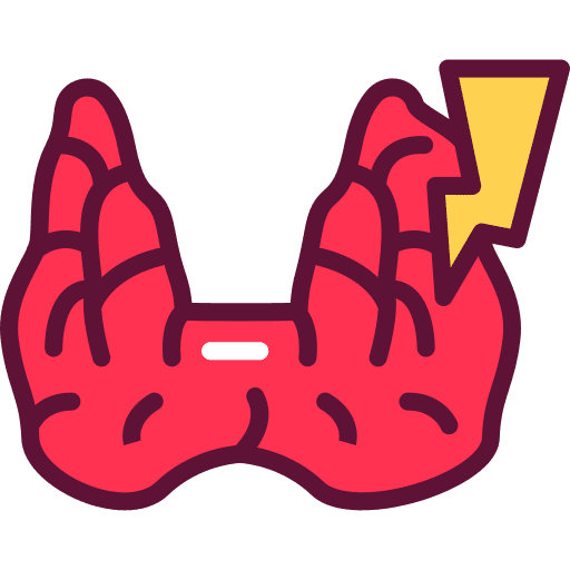 Endocrinology thyroid healthcare endocrine icon