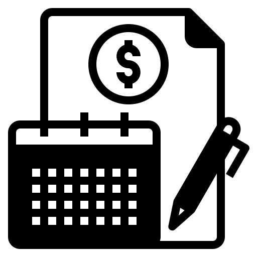 Bill schedule payday payment icon