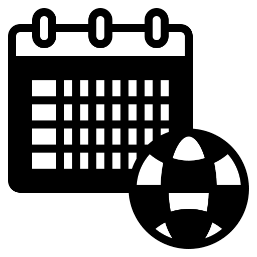 Earth day time and date schedule calendar icon