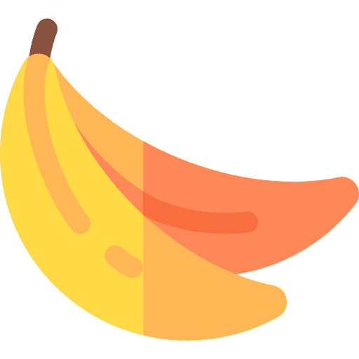 Bananas fruit healthy food vegan icon