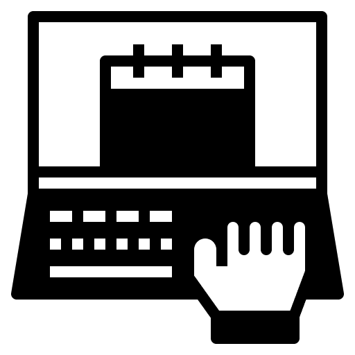 Working organization working time icon