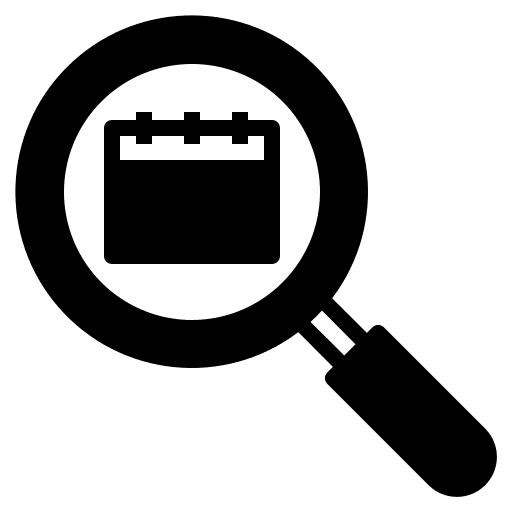 Zoom zoom schedule loupe icon