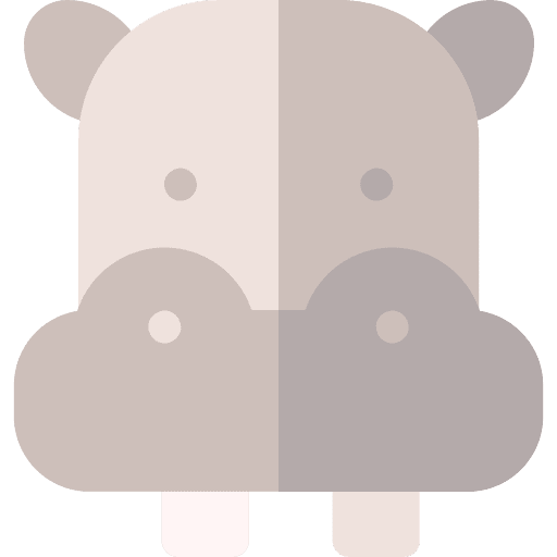 Hippo animals fauna mammal icon Hippo animals fauna mammal icon