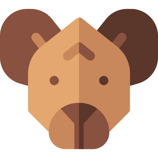 Hyena hyena animal kingdom fauna icon Hyena hyena animal kingdom fauna icon