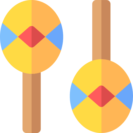 Maracas cultures pair music icon Maracas cultures pair music icon