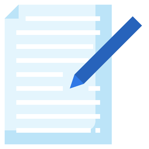 Content files and folders content management pencil icon