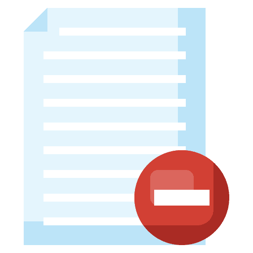 Remove interface eliminate files and folders icon