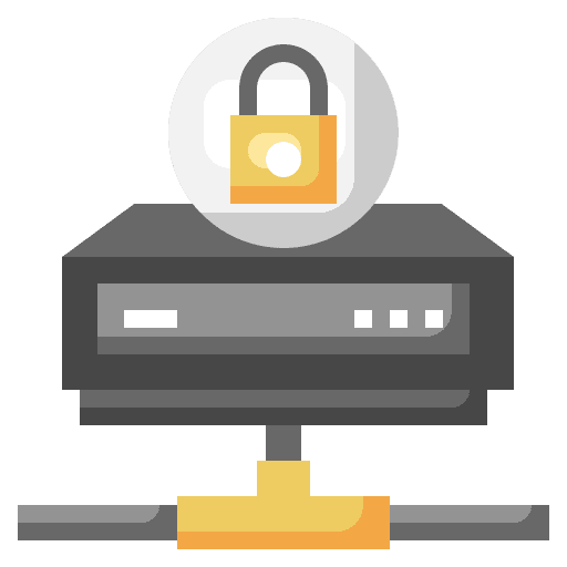 Database server technology hosting icon Database server technology hosting icon