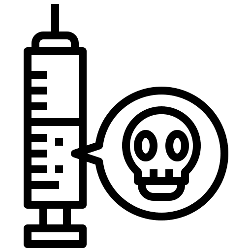 Syringe death penalty injection lethal injection icon