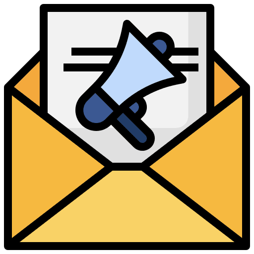 Email marketing message mail marketing icon Email marketing message mail marketing icon