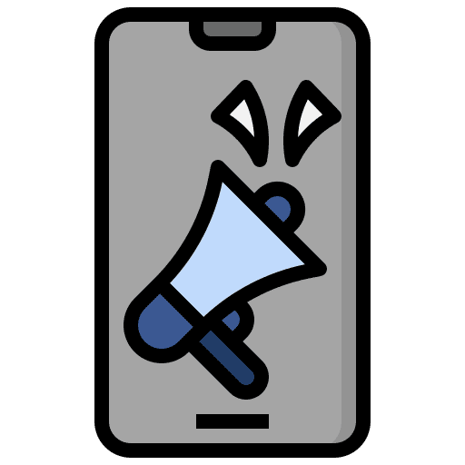 Mobile marketing digital marketing mobile phone online marketing icon Mobile marketing digital marketing mobile phone online marketing icon