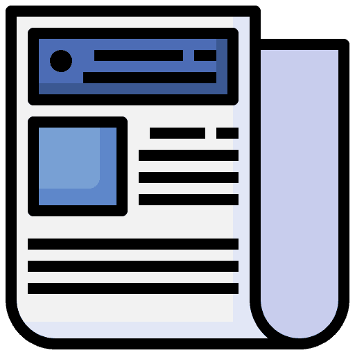 Newspaper communications ads press icon Newspaper communications ads press icon